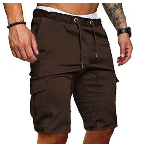 Tight Elastic Pants Men's Cropped Shorts Pants