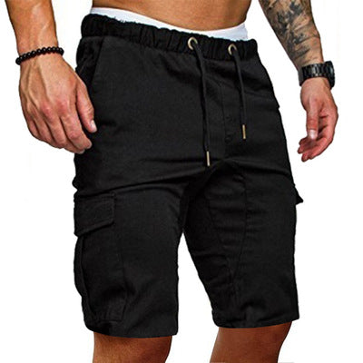 Tight Elastic Pants Men's Cropped Shorts Pants