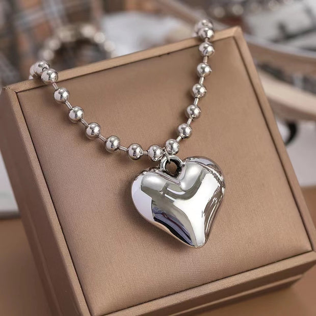 Fashionable All-match Love Pendant Necklace